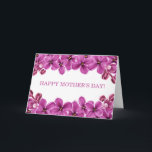 Cartão feliz do dia das mães do Lilac roxo<br><div class="desc">Cartão bonito com a grinalda roxa do lilac. Você pode personalizar o texto,  cor do fundo para serir suas necessidades. Artigos de harmonização disponíveis em nossa loja.</div>