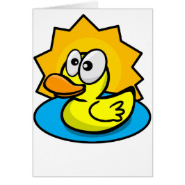 Cartão feliz do pato