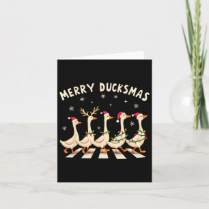 Cartão Feliz Duckmas Engraçado Pato Natal Natal Natal Nat