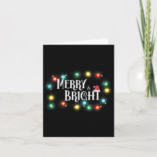 Cartão Feliz E Bright Fora De Natal Dizendo Cota De Natal