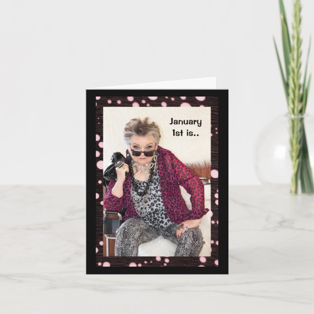 Cartão Feliz e Saudável Ano Novo (Frente)