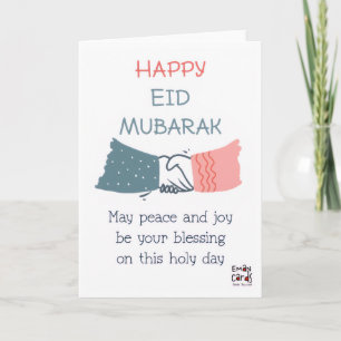 Cartão Feliz Eid - Aperto de mão