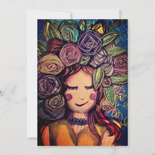 Cartão feliz em branco (Frente)