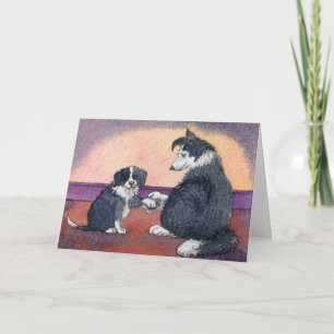 Cartão Feliz enfermeiro Dia Cão e Cãozinho