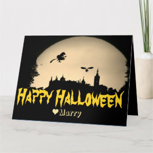Cartão Feliz Feliz Halloween Pumpkin Da Família Simples S