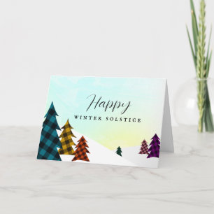 Cartão Feliz Feriado Alternativo de Solstício de inverno