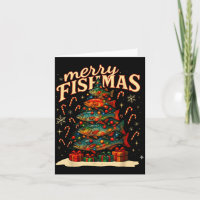 Feliz Fishmas Design Divertido de Natal de Pesca