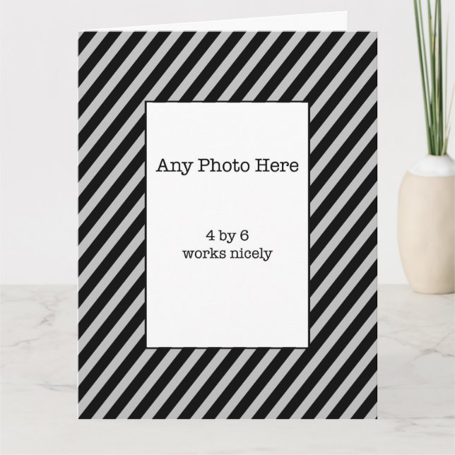 Cartão Feliz Foto de Aniversário (Frente)