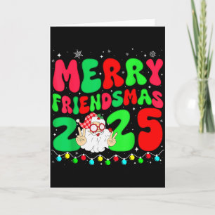 Cartão Feliz Friendsmas 2025 Natal Amigos Combinando P
