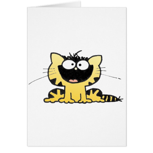 Cartão Feliz-Gatinho (Frente)