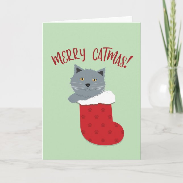 Cartão Feliz Gatmas (Frente)