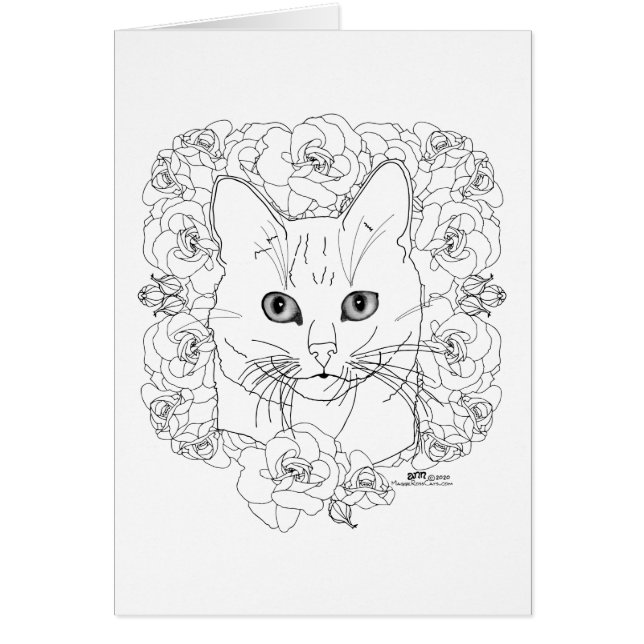 Cartão Feliz Gato (Frente)