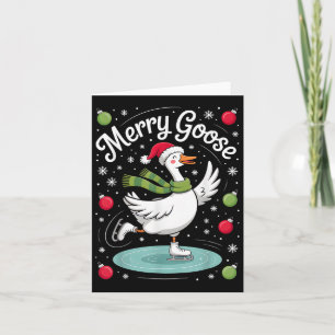 Cartão Feliz Goose Na Loose Bobo De Natal Engraçado Hol