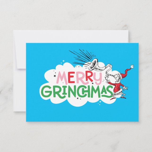 Cartão Feliz Grinchmas Senhor Grinch (Frente)