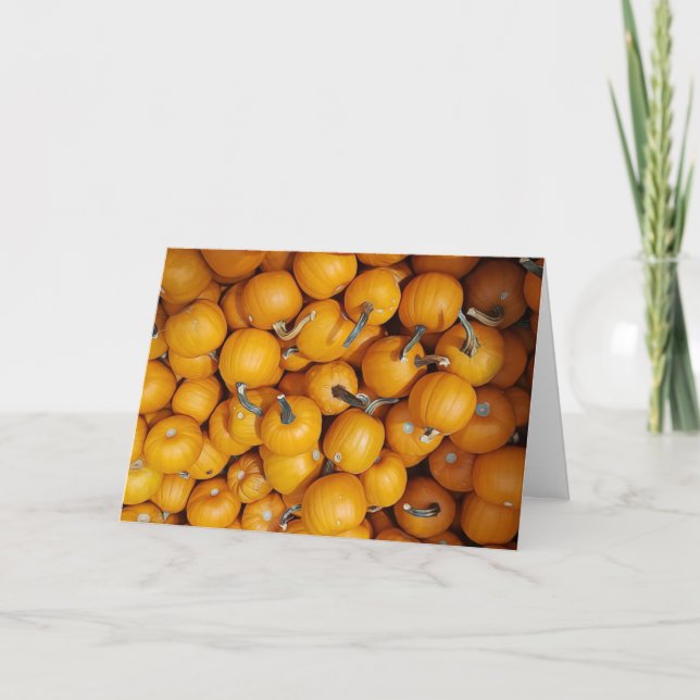 Cartão Feliz Halloween Abençoa Pumpkins (Frente)