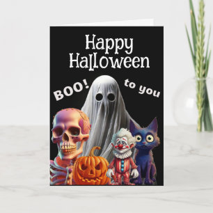 Cartão Feliz Halloween…Boo para você