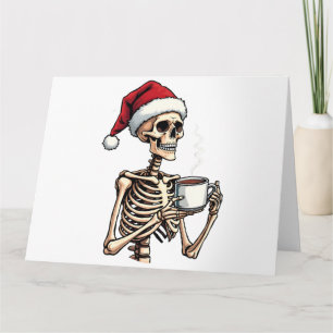 Cartão Feliz Halloween Esfregando Papais noeis de Natal