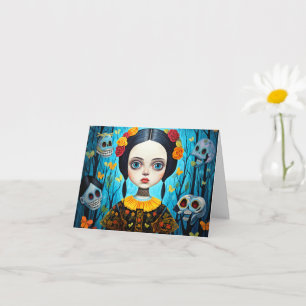 Cartão Feliz Halloween Góthic WitGirl Design