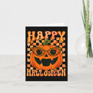 Cartão Feliz Halloween Pumpkins Engraçado Costume Para O