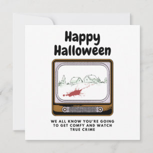 Cartão Feliz Halloween Sabemos que você está assistindo c