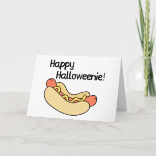 Cartão Feliz Halloweenie!