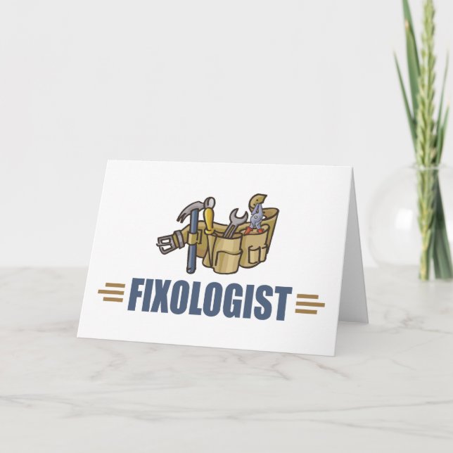 Cartão Feliz Handyman (Frente)