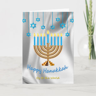 Cartão Feliz Hanukkah