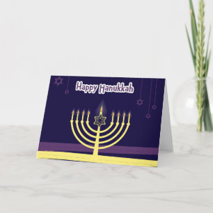 Cartão Feliz Hanukkah