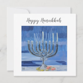 Cartão Feliz Hanukkah