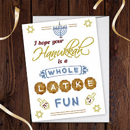 Cartão Feliz Hanukkah, Engraçado, Diversão