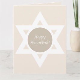 Cartão Feliz Hanukkah Saudações
