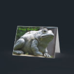 Cartão feliz Hoppy Birthday Brother Sapo<br><div class="desc">Fotografia do "Big Brother" de Pat Merewether</div>
