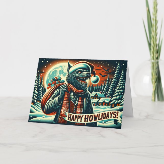 Cartão Feliz Howlidays (Frente)