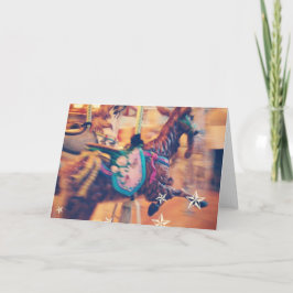 Cartão Feliz Ir Redonda De Cabra