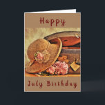 Cartão FELIZ *****JULHO**** ANIVERSÁRIO para **HER**<br><div class="desc">ESTOU FAZER MAIS HOJE,  MAS SE VOCÊ GOSTA DESTA E PRECISA DIZER QUALQUER OUTRO MÊS... PEGUE UM POUCO E MUDE-O E MUITO OBRIGADO POR TER PARADO POR UMA DAS MINHAS NOVE LOJAS AQUI EM ZAZZLE. TENHA UM "VERÃO EXCELENTE"</div>