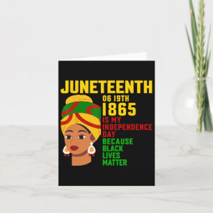 Cartão Feliz Junenth É Meu Dia Da Independência Mulheres 