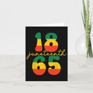 Cartão Feliz Juneteenth É Meu Dia Da Independência Kid Pr