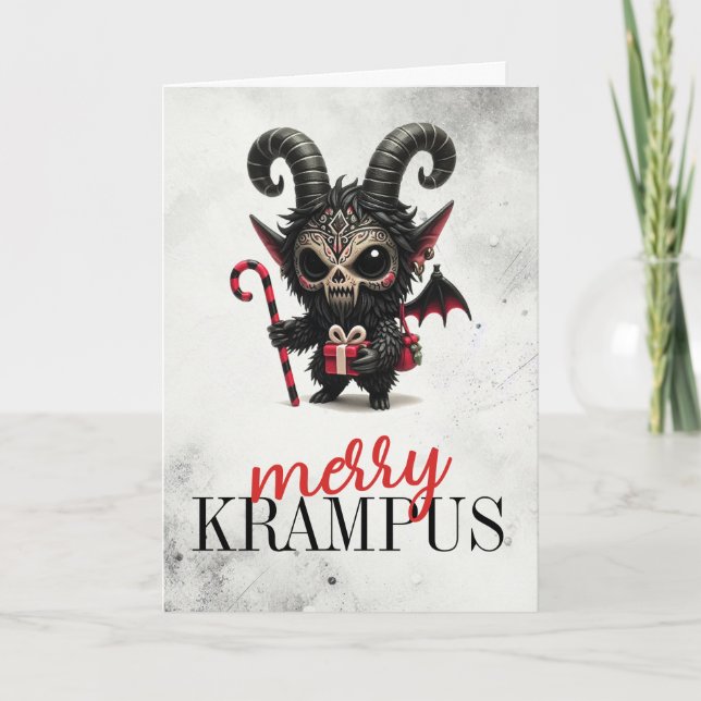 Cartão Feliz Krampus (Frente)