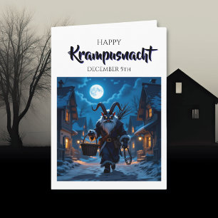 Cartão Feliz Krampusnacht - 5 de dezembro