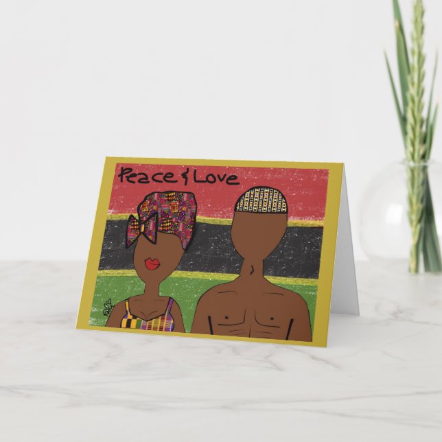 Cartão Feliz Kwanzaa (Frente)