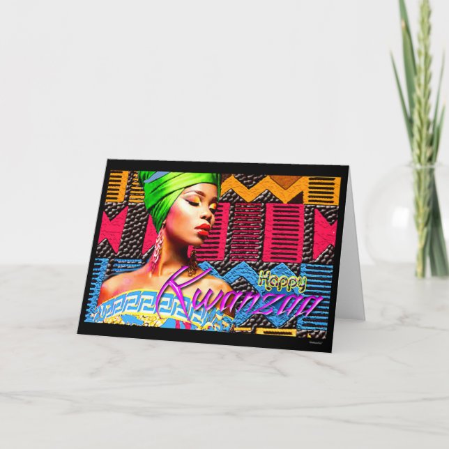 Cartão Feliz Kwanzaa (Frente)