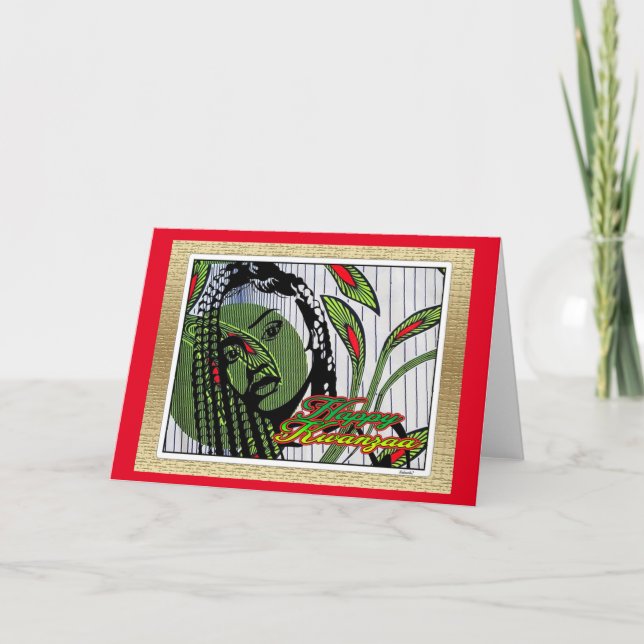 Cartão Feliz Kwanzaa (Frente)