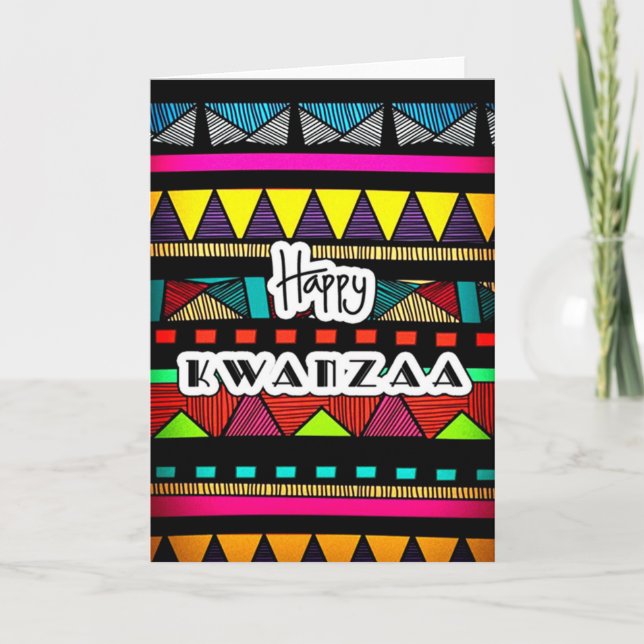 Cartão Feliz Kwanzaa (Frente)