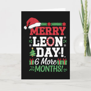 Cartão Feliz Leon Day Noel Ckwards Engraçado Contagem de