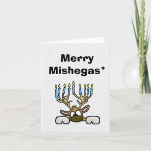 Cartão Feliz Mishegas Chrismukkah Card