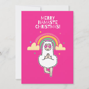 Cartão Feliz Namaste Natal