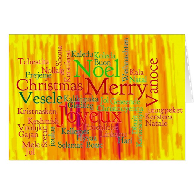 Cartão Feliz Natal (Frente Horizontal)