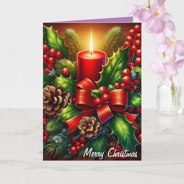 Cartão Feliz Natal12 (Orquídea)