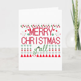 Cartão Feliz Natal a Todos Suéter Feio