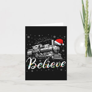 Cartão Feliz Natal Acredita No Natal Da Família Papai Noe